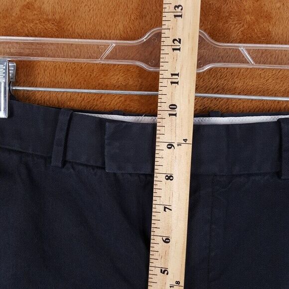 HELMUT LANG Pants Womens Size 2 Black Straight Leg Classic Chino Faded Cotton - Picture 8 of 10